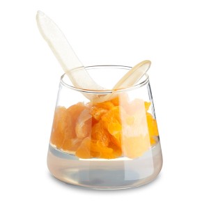 Champagne jelly, citrus fruit and sugary crisp 